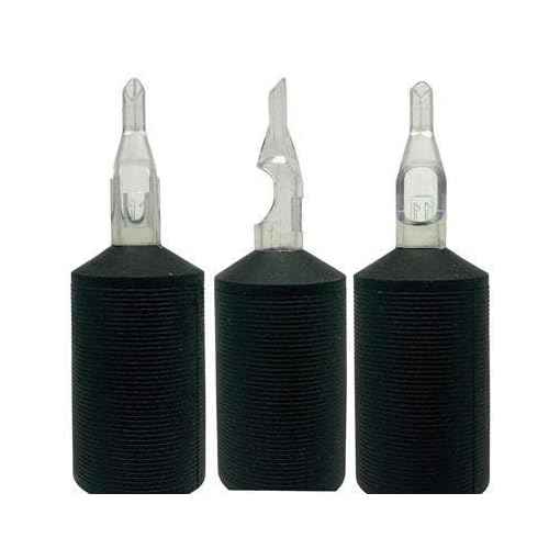 Diamond Tip 1" Tattoo Disposable Clear Tube Grips 20pcs (5 Diamond)