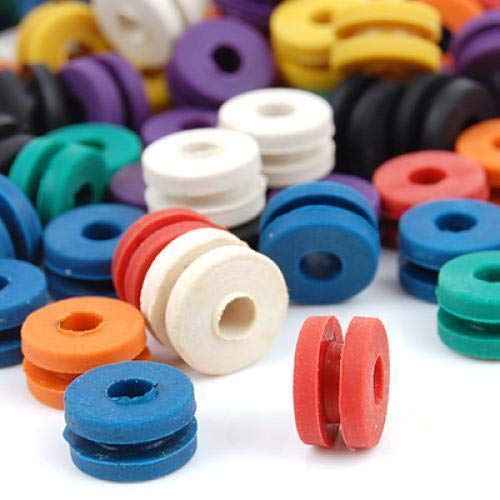 100 Pieces Tattoo Needle Machine Grommets Double Grommets Tattoo Machine Parts A-bar Nipple Supply Mix Colors
