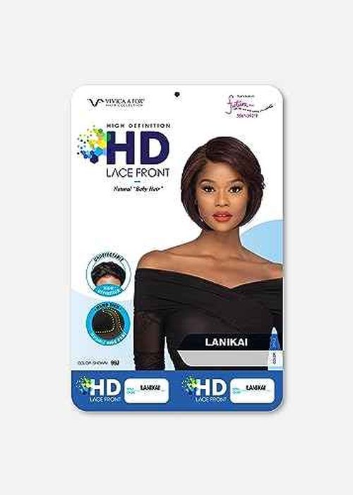 Vivica A. Fox LANIKAI, SYNTHETIC HAIR, Natural Baby Lace Wig, Color P2216, Piano Color, Light Brown, Platinum, Reddish Blonde Mixed