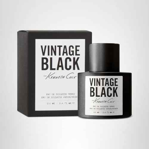 Kenneth Cole Vintage Black Eau de Toilette Spray Cologne for Men, 3.4 Fl. Oz.