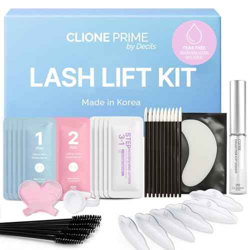 Korean Lash Lift Kit - 5 Sets At Home Eyelash Perm Kit with Upgraded Glue, Eyelash Lift Kit, DIY Lash Perm Easy for Beginner & Professional, Semi Permanent Perming Wave Suitable For Salon & Home