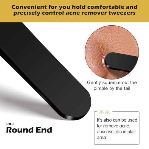 WSYUB Professional Blackhead Tweezers and Ingrown Hair Tweezers, Stainless Steel Blackhead Remover Tools, Tweezer for Women Facial Hair