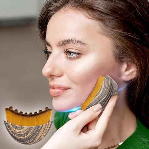 Lymph Contour Facial Brush, Lymphatic Drainage Facial Brush, Ergonomic Design Dry Lymphatic Drainage Massager, Closely Fits The Skin. (1 PCS)