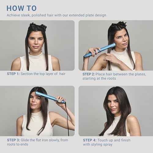 Nano Titanium Ultra-Thin Hair Straightener, Professional Flat Iron For All Hair Types