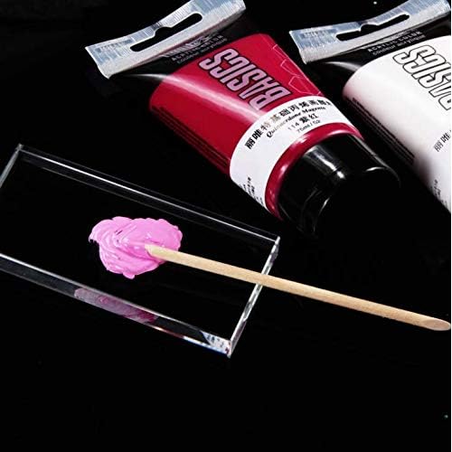 Pro Nail Art Painting Color Toning Glass Board Makeup Palette Eyelash Extension Adhesive Glue Pallet Glass Palette Stand£¨2 x 4 Inch £©