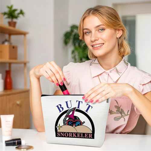Funny BUTT Snorkeler Makeup Bag, Funny Relaxation Gifts for Women, Cute Cosmetic Bag, Birthday Gifts for Women Friends Besties