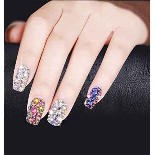 3000 Pieces SS12 3mm Flatback Rhinestones Clear Glass Round Gems Crystals for Nail Art DIY Crafts Clothes Shoes Bags £¨Dark Purple£©