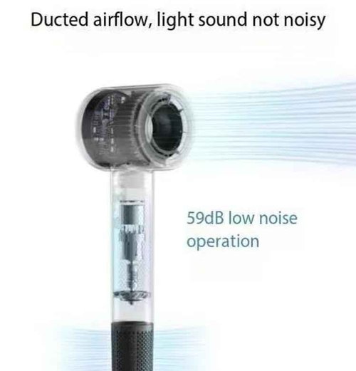 BOWEI Hair Dryer, Negative Ionic Hair Dryer, High-Speed Blow Dryer with 110,000 RPM Brushless,Fast Drying Travel Hairdryer, Lightweight 3 Speeds and 6 Temps Low Noise with Magnetic Nozzle