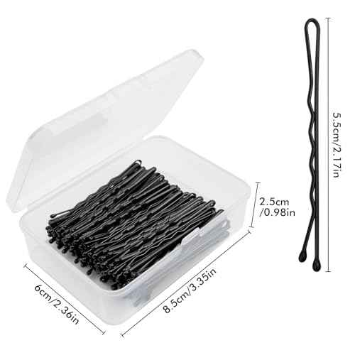 Hair Pins for Women Bobby Pins for Bun Styling Kit Black Premium Bobby Pin For Kids, Girls And Women Comfortable, Pain-Free Hair Accessories Hair Wax Stick Slick Back Brush Kit
