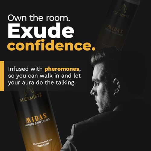 Concentrated Cologne For Men - Long-Lasting Mens Cologne - Pheromones-Infused Oil-Based Perfume For Him - Intense Formula - Travel Size, Rollerball Fragrance - 0.34 oz (10 mL)