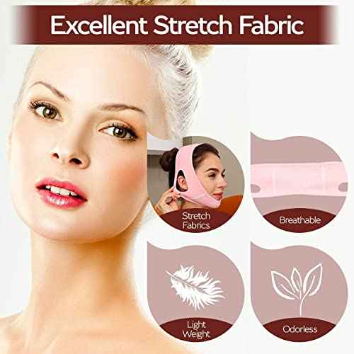 ParaFaciem Reusable V Line Mask Facial Slimming Strap Double Chin Reducer Chin Up Mask Face Lifting Belt V Shaped Slimming Face Mask