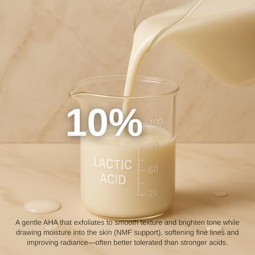 gymsegb? Thick as Thieves Glycolic + Lactic Peel 20%/10% AHA with 3% Hyaluronic ? Professional Resurfacing Exfoliant for Texture, Pores & Dark Spots, Fragrance-Free, Sensitive-Skin Aligned (50ml)