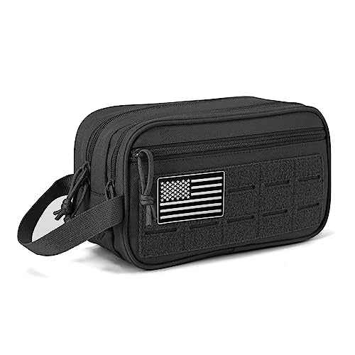 QT&QY Tactical Toiletry Bag For Men Hygiene Bag EDC Military Tool Molle Pouches Small Dopp Kit Mens Shaving Kit Travel shower Bags