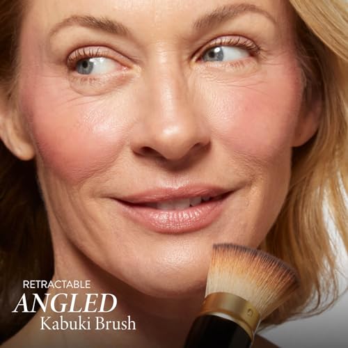 LAURA GELLER NEW YORK Baked Starter Kit: Fair, Best of the Best Full Face Palette + Baked Balance-n-Brighten Powder Foundation + Retractable Angled Kabuki Brush Set