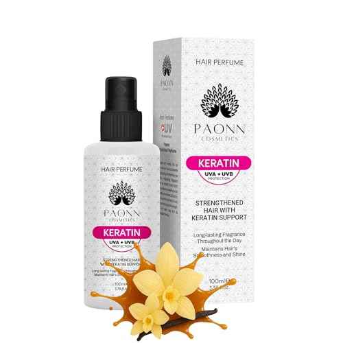 Keratin Hair Perfume, Keratin-Enriched Mist, UVA & UVB Protection Fragrance, Long-Lasting Scent, Hair Care Smoothness & Shine