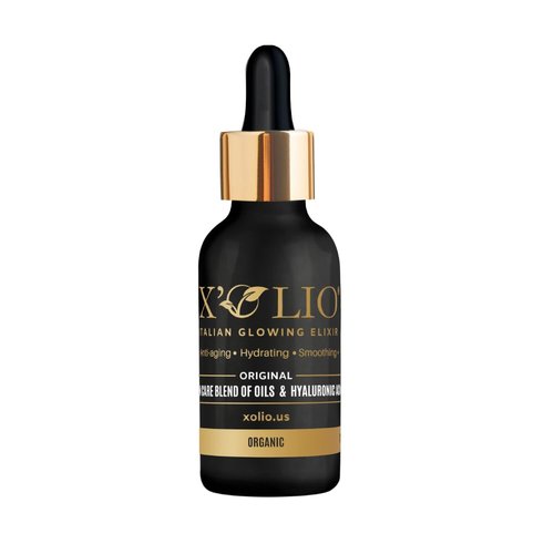 X’Olio Original – The Italian Glowing Elixir | Anti-Aging Face Oil with Hyaluronic Acid, Aloe Vera & Vitamin E | Deep Hydration, Barrier Repair & Glow for Dry or Mature Skin | 30ml