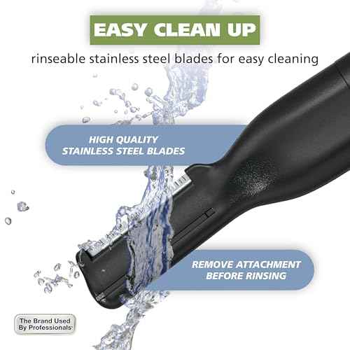 Wahl Micro Groomsman Battery Personal Trimmer for Hygienic Grooming with Rinseable, Interchangeable Heads for Eyebrows, Neckline, Nose, Ears, & Other Detailing - 05640-600
