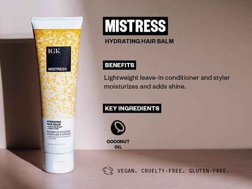 IGK LEGENDARY Dream Hair Shampoo (8 Oz) + IGK Mistress Hydrating Hair Balm (5 Oz) | Hydrated + Shine + Frizz Control | Vegan + Cruelty-Free |
