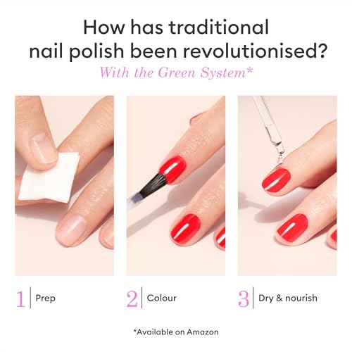 Manucurist Green Nail Polish Bois de Rose - Dusty Pink Nail Polish - 9-Free, Plant-Based and Vegan - Manicure - Made in France - 0.5 fl oz