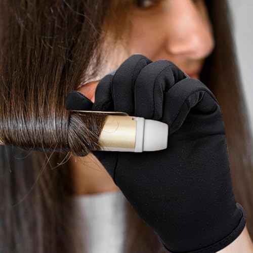 Professional Heat Resistant Glove for Hair Styling Heat Blocking for Curling,Flat Iron and Curling Wand Suitable (Left)