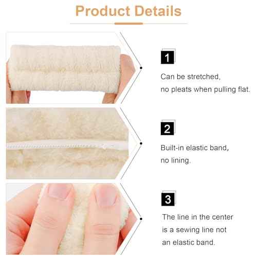 VELSCRUN 6 Pack Spa Headband, Makeup Headband, Face Wash Headbands, Skincare Headbands, Brown Sponge Hair Band Bow Tie Spa Head Band for Washing Face Wristband Set Hair Accessories for Women