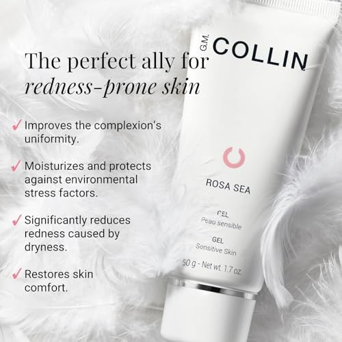 G.M. COLLIN Rosa Sea Gel | Face Moisturizer Cream for the Appearance of Redness and Rosacea | Hydrating Skin Care for Sensitive and Dry Skin Relief