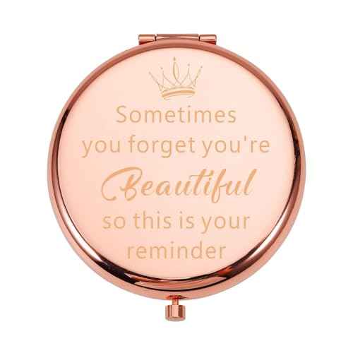 Raddimelo Employee Appreciation Gifts Inspirational Compact Mirror for Friends Coworkers Graduation Christmas Birthday Gift for Her Mom Sister Nurse Teacher Gift Wedding Day for Women
