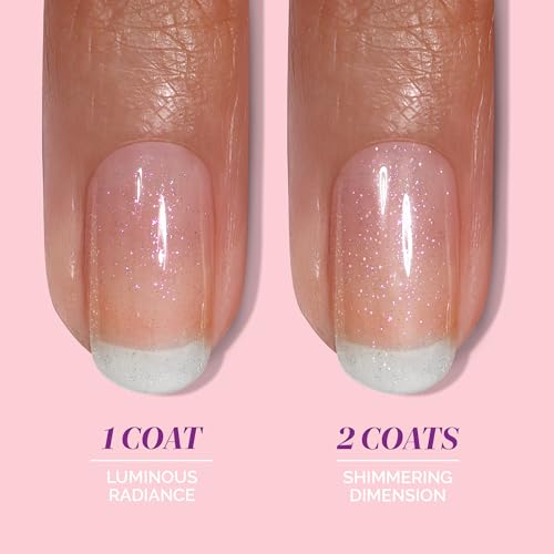 LONDONTOWN Glow Getter Nail Luminizer ? One-Step Nail Treatment with Hexanal & Shimmer for Stronger, Healthier, Glossier Nails, No Base or Top Coat Needed, 0.4 Fl Oz