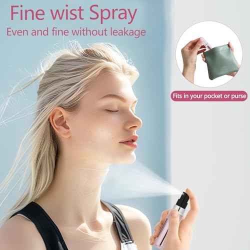 Portable Mini Refillable Perfume Atomizer Bottle, Travel Size Refillable Perfume Refill Bottle - Perfume Atomizer Refillables, Scent Pump Case, Small Perfume Spray 4 Pcs Pack of 5 ml