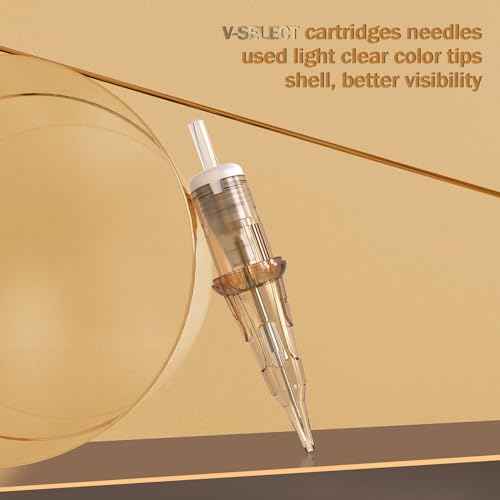 EZ Tattoo Cartridge Needles - 20Pcs #12 (18RS) Standard Round Shader Disposable Tattoo Needles Cartridges for Rotary Tattoo Machine Pen Gun - V SELECT