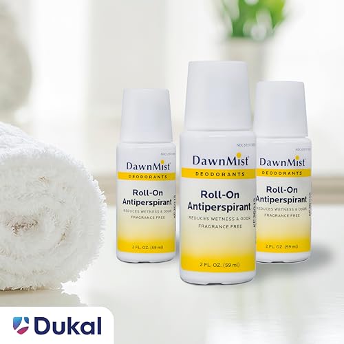 Dukal Dawn Mist Antiperspirant Deodorant, 2 oz., Unscented, Roll-On (Pack of 96) RD20