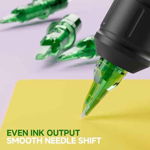 50Pcs Tattoo Cartridge Needles #12 Standard Assorted Mixed Size Round Liner with Membrane Safety Cartridges 3RL 5RL 7RL 9RL 5RS 9RS 7M1 9M1 7CM 7RM 9RM for Tattoo Gun & Beginners & Pro Artists