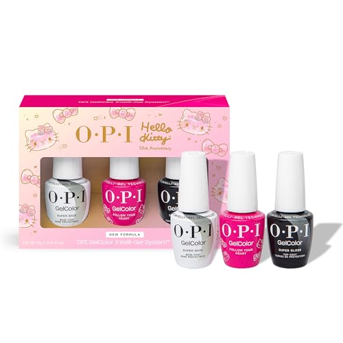 OPI GelColor Gel Nail Polish | Opaque Cr?me Metallic Shimmer UV Cure Gel Nail Polish | Hello Kitty Limited Edition Collection