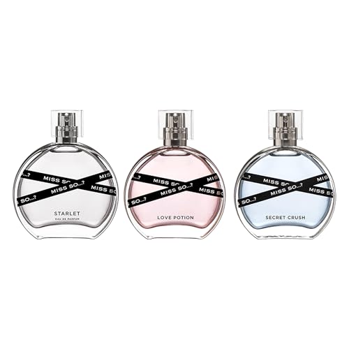 So¡¦? Miss Set - Perfumes for Women with Floral, Fruity and Vanilla Perfume Notes - 800 Sprays - Gifts for Women - 3 pcs Gift Set