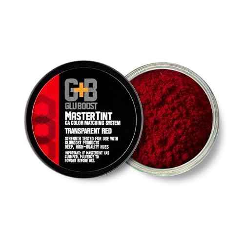 GluBoost MasterTint Jars ? Long-Lasting Color Additives for Perfect Color Matching ? Works with MasterGlu & Fill n¡¯ Finish Pro ? No Solvent Needed - Red