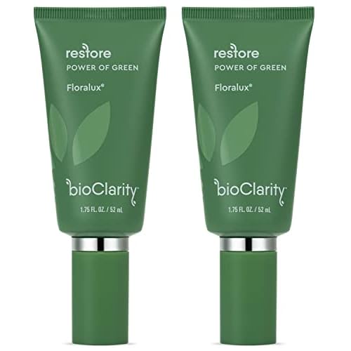 BioClarity Restore, Gel-Based Serum | 100% Vegan, Clean Ingredients | Contains Floralux Naturally made from Chlorophyll | 1.75 Fl Oz - 2 Pack