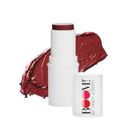 Boomstick Color ¢â All-in-One Cream Blush for Cheeks, Eyes & Lips, Long Wearing, Blendable Makeup Blush Stick for Mature Skin, Cruelty Free Lip Cheek Tint with Skincare Benefits, Cindy Joseph Berry