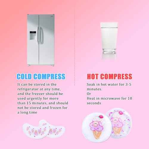 Cooling Eye Mask - Gel Ice Pack Reusable Cooling Eye Pads and Under Patches,Eye Hot Cold Treatment for Redness,Pain Relief Relax.