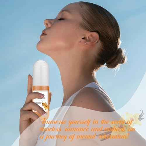 Hair Perfume for Women, Long Lasting Pheromone Perfume Spray Deodorizer Refresher, Fresh Warm Sweet Vanilla Fragrance, Nourishing and Hydrating Portable Daily Hair & Body Mist 50 mL