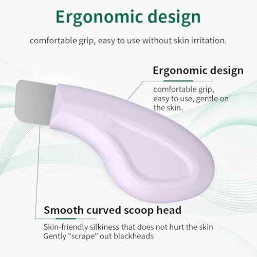 Silicone Nose Blackhead Remover/Face Spatula for Deep Cleaning Black Head Removal.Mild and Safe Skin Scrubber for Remove Facial and Nose Ehead (Purple)