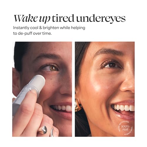 TULA Skin Care Spresso Energizing Eye Balm - Energizing & Hydrating Caffeine Under Eye Treatment for Dark Circles, Portable and Perfect to Use On-the-go, 0.35 oz.