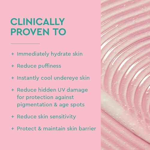 BYOMA De-Puff + Brighten Eye Gel - Lightweight Gel Eye Cream for Dark Circles, Puffiness & Wrinkles - Under Eye Cream With Hyaluronic Acid & Vitamin C - Barrier Repair Skincare - 0.68 fl. oz