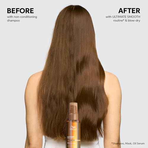 Wella Professionals ULTIMATE SMOOTH Shampoo for Dry, Dull & Frizzy Hair | With Squalane & Omega 9 | 33.8 Fl Oz