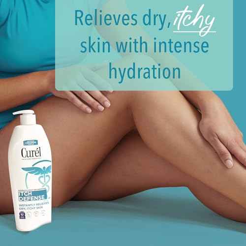 Curel Itch Defense Lotion for Sensitive and Dry Skin, Hand and Body Lotion that Helps Prevent Flare-Ups, Soothes Itchy Skin, Ceramide Moisturizer, Body Care, 20 Oz