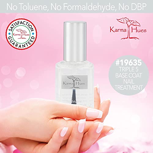 karma organic Unscented Nail Polish Remover, Non-Toxic Nail Treatment Vegan Cruelty-Free) (Unscented) (Unscented +Top/Triple Bas)