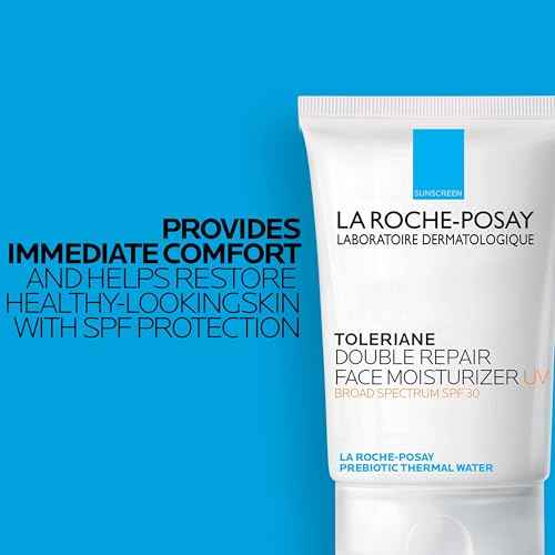 La Roche-Posay Toleriane Double Repair UV SPF Moisturizer for Face, Daily Facial Moisturizer with Sunscreen SPF 30, Niacinamide and Glycerin, Oil Free, Moisturizing Sun Protection