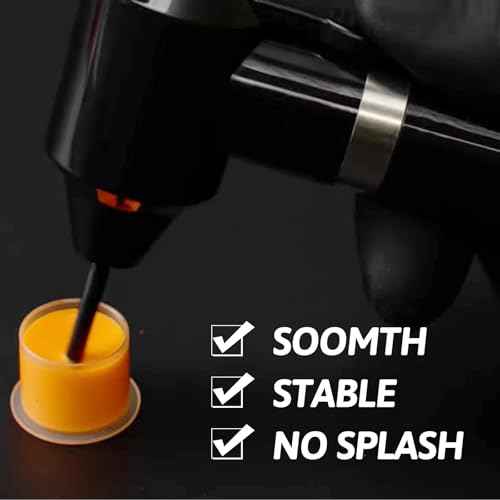 Ink Mixer Tattoo - CINRA Pigment Mixer Machine with 100Pcs Mixing Sticks and 10 Pairs Gloves Eyebrow Color Makeup Tattoo Ink Mixer Pigment Electric Agitator Machine for Tattoo Supplies