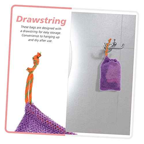 32pcs Soap Foaming Net Pouches for Bar Soap Storage Drawstring Bath Bags for and Easy Drying for Bathroom Travel