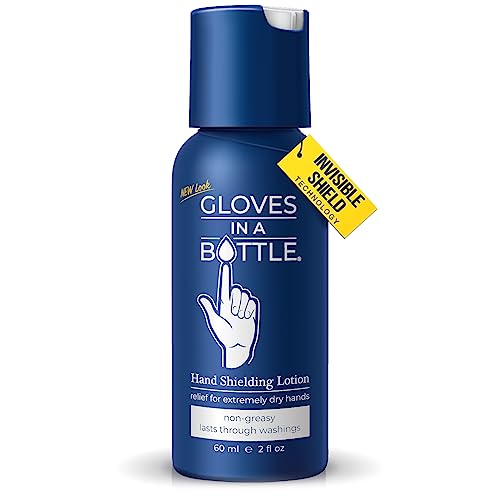 Gloves In A Bottle Hand Lotion for Nurses ? Best Travel Hand Cream for Dry, Cracked Hands, Eczema & Psoriasis Relief ? Silicone Glove Hand Lotion for Healthcare Workers ? 2 oz