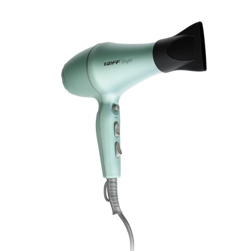 Taiff Style IonSense Professional Hair Dryer | 1875W Ionic Ceramic Blow Dryer with Diffuser | Lightweight Travel Friendly | Dual Voltage - Fast Drying | Green